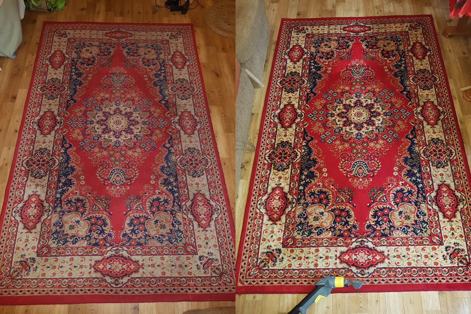 Stary dywan o ciekawym wzorze odzyskał dawną formę. Nie trzeba go wyrzucać
